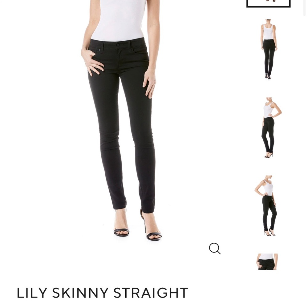 🆑 [4/$20] Level 99 Black Lily Crop Skinny Straight Jeans